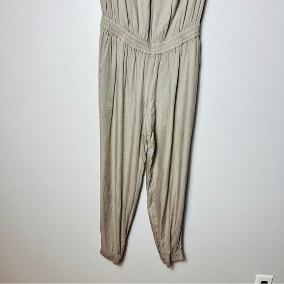 Sunday Best By Aritzia Tabata Tan Strapless Jumpsuit women Size S - Picture 5 of 14